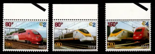 Belgien TRV 3/5 postfrisch Eisenbahn, nach OBP #OM056