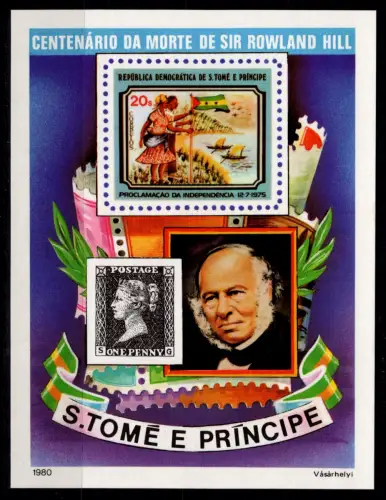 Sao Tome e Principe Block 44 postfrisch Rowland Hill #OM210
