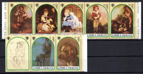 Sao Tome e Principe 722-728 A postfrisch Hunde #OM217