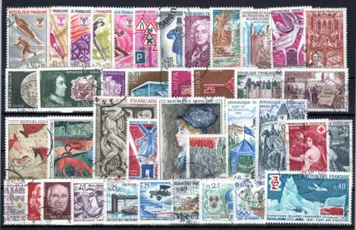 Frankreich Jahrgang 1968 gestempelt #OP842