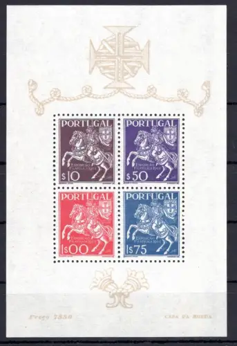 Portugal Block 5 postfrisch im Blockrand #OM235