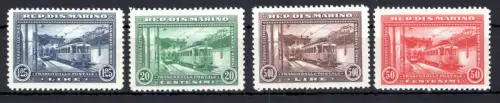 San Marino 180-183 postfrisch Eisenbahn #OE042