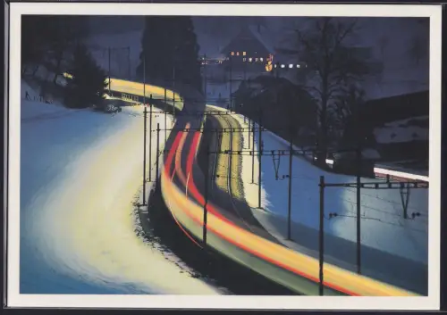 Schweiz 1601-1604 gestempelt Erinnerungsblatt / Eisenbahn #OE035