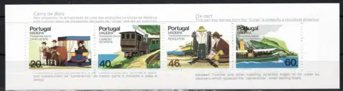 Portugal Madeira 100 C -103 C postfrisch Markenheft / Eisenbahn #OE041