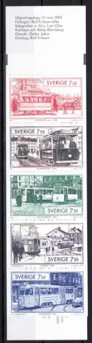 Schweden 1889-1893 postfrisch Markenheft 205 / Eisenbahn #OE043