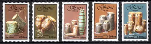 Ghana 1478-1482 mit Falz Musikinstrumente #OE157