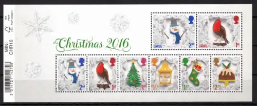 Großbritannien Block 105 postfrisch Weihnachten #OE225