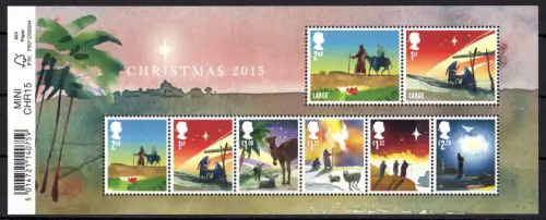 Großbritannien Block 98 postfrisch Weihnachten #OE224