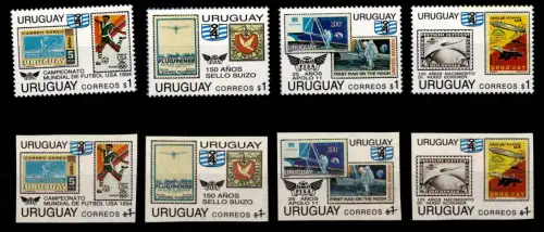 Uruguay 2009-2012 A+B postfrisch Marke auf Marke #OM522
