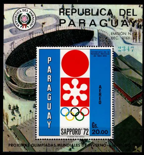 Paraguay Block 178 postfrisch #OM524