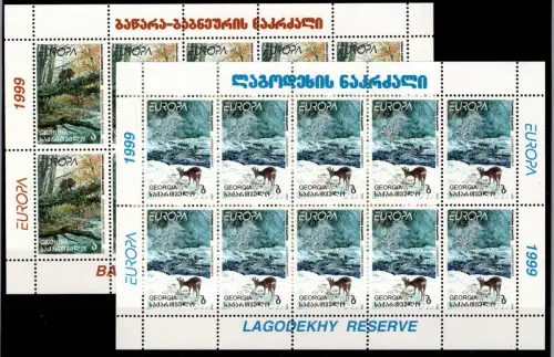 Georgien 312-313 postfrisch als Kleinbögen, CEPT #OM527