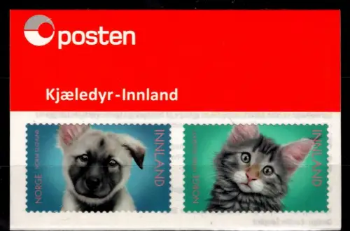 Norwegen Markenheftchen mit 2008-2009 postfrisch Tierbabys #OM488