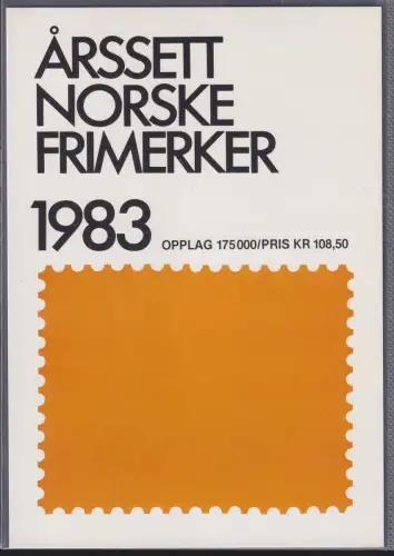 Norwegen Jahresmappe 1983 postfrisch #OM534