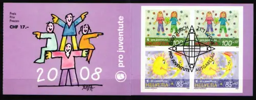 Schweiz MH 0-155 mit 2082 gestempelt mit ESST, Pro Juventute #NF726