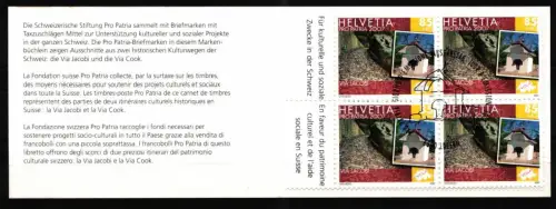 Schweiz MH 0-148 mit 2007 + 2010 gestempelt mit ESST, Pro Patria #NF720