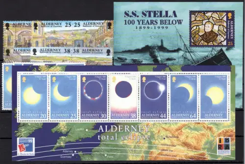 Großbritannien Alderney Jahrgang 1999 postfrisch #OP886
