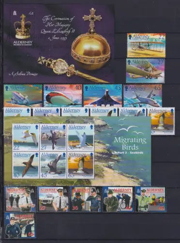 Großbritannien Alderney Jahrgang 2003 postfrisch #OP890