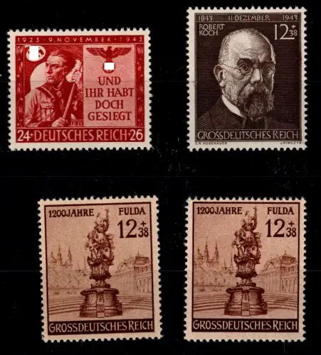 Deutsches Reich 863, 864, 886 a+b postfrisch #OQ028
