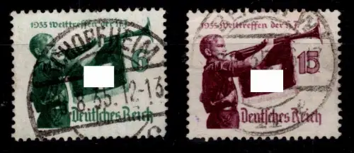 Deutsches Reich 584-585 y gestempelt #OQ468