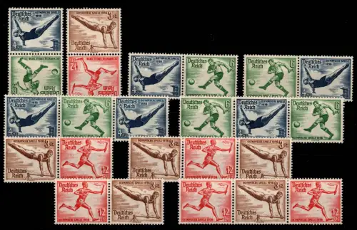 Deutsches Reich SK27-W110 postfrisch W103 und W107 mit Falz #OQ994