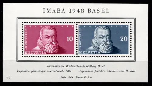 Schweiz Block 13 postfrisch #NX313