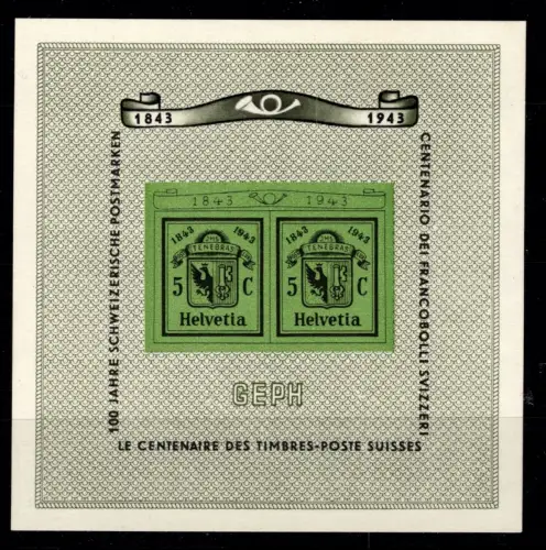 Schweiz Block 10 postfrisch #NX311