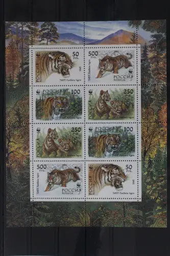 Russland 343-346 postfrisch als Kleinbogen #UU836