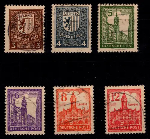 SBZ 156-161 x gestempelt #OR881