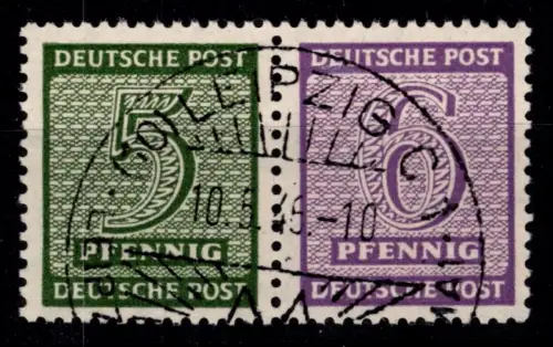 SBZ W Zd 14 gestempelt Zusammendruck #OR902