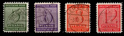 SBZ 120-123 X gestempelt #OR906