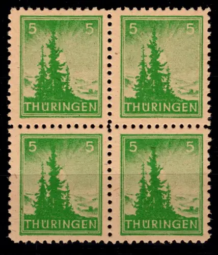 SBZ 94 A X bw 4er Block postfrisch geprüft Jasch BPP #OR999