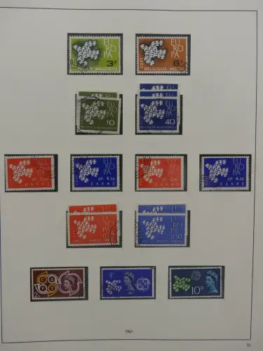 Europa/Cept ab 1956 gestempelt besammelt im Safe Binder #LZ959