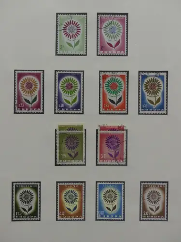 Europa/Cept ab 1956 gestempelt besammelt im Safe Binder #LZ959