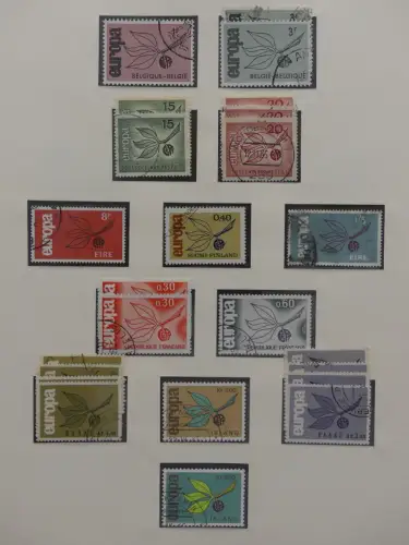 Europa/Cept ab 1956 gestempelt besammelt im Safe Binder #LZ959
