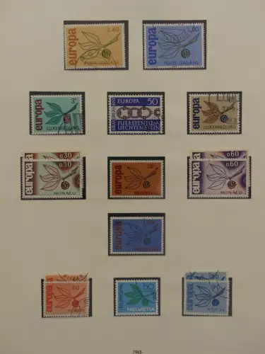 Europa/Cept ab 1956 gestempelt besammelt im Safe Binder #LZ959