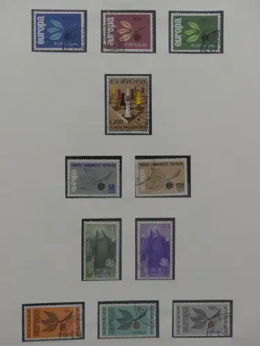 Europa/Cept ab 1956 gestempelt besammelt im Safe Binder #LZ959