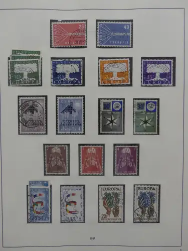 Europa/Cept ab 1956 gestempelt besammelt im Safe Binder #LZ959
