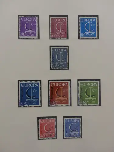 Europa/Cept ab 1956 gestempelt besammelt im Safe Binder #LZ959