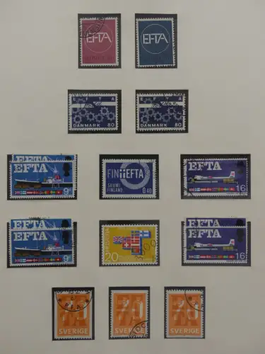 Europa/Cept ab 1956 gestempelt besammelt im Safe Binder #LZ959
