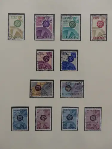 Europa/Cept ab 1956 gestempelt besammelt im Safe Binder #LZ959