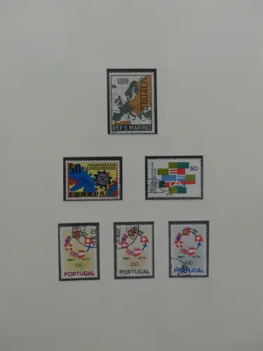Europa/Cept ab 1956 gestempelt besammelt im Safe Binder #LZ959