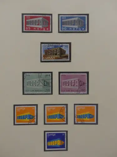 Europa/Cept ab 1956 gestempelt besammelt im Safe Binder #LZ959