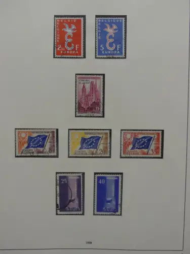 Europa/Cept ab 1956 gestempelt besammelt im Safe Binder #LZ959