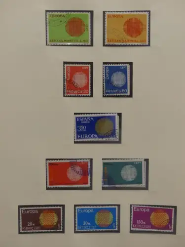 Europa/Cept ab 1956 gestempelt besammelt im Safe Binder #LZ959