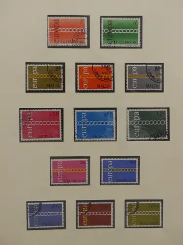 Europa/Cept ab 1956 gestempelt besammelt im Safe Binder #LZ959