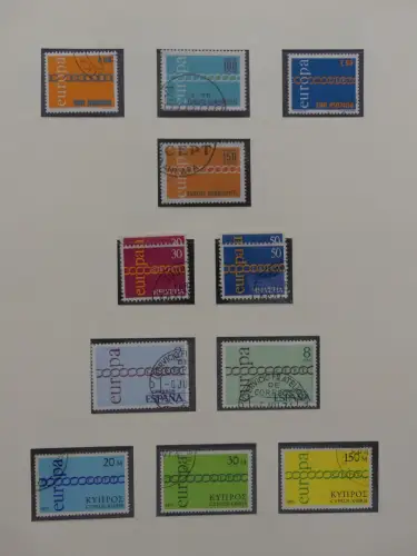 Europa/Cept ab 1956 gestempelt besammelt im Safe Binder #LZ959