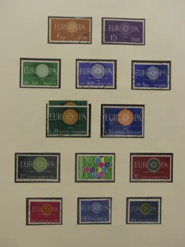 Europa/Cept ab 1956 gestempelt besammelt im Safe Binder #LZ959