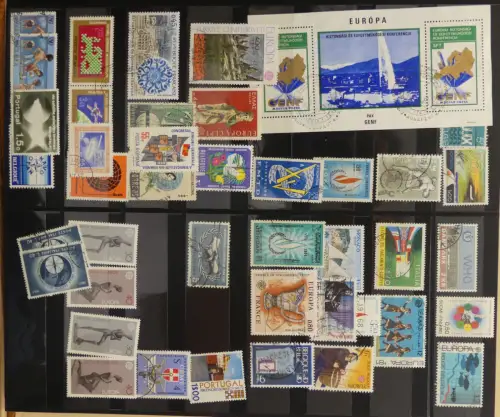 Europa/Cept ab 1956 gestempelt besammelt im Safe Binder #LZ959