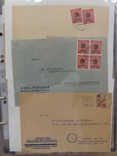Berlin Postkarten und Briefe im Ringbinder #LZ955