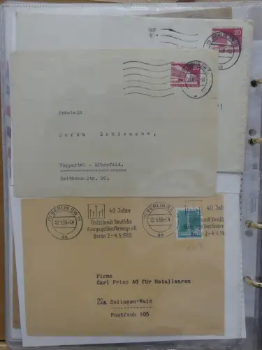Berlin Postkarten und Briefe im Ringbinder #LZ955